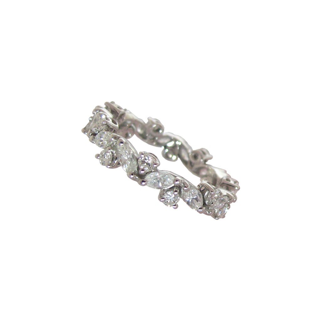 Diamond Wreath Eternity Ring Daou Jewellery