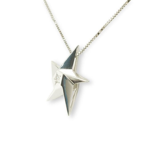 Customisable Gemstone Gold Star Pendant