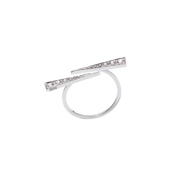 Twin Spark Ring - Diamond