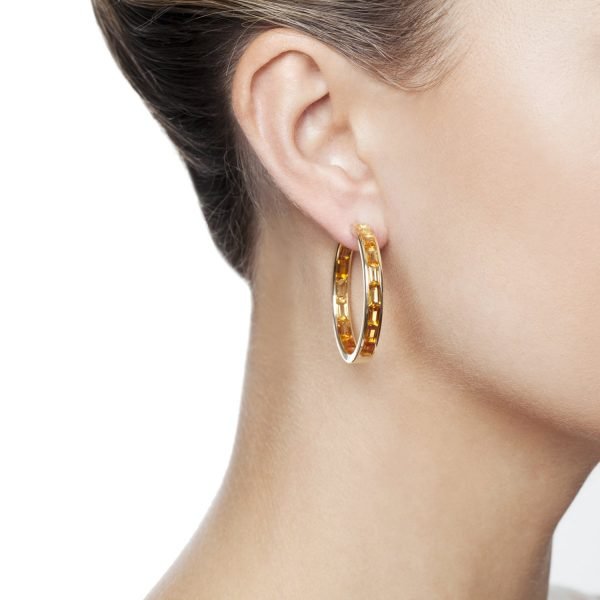 Golden Hoop Earrings