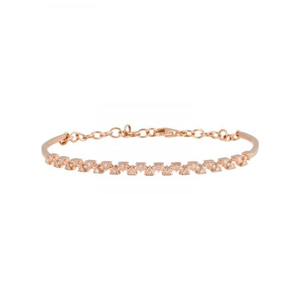 Sparks Bangle - Rose Gold and Diamond