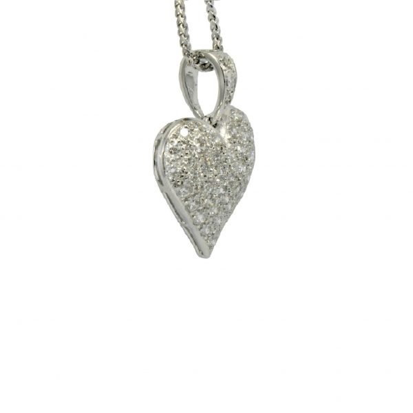 Full Heart Diamond Pendant