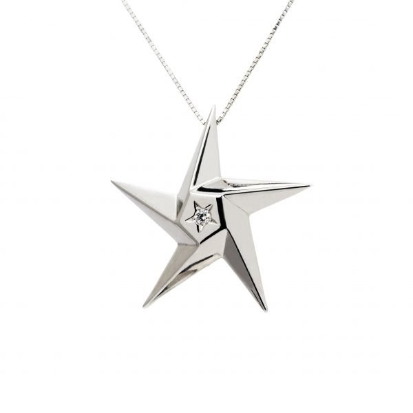 Supernova White Star Pendant