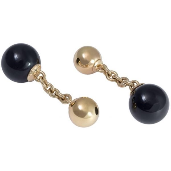 Onyx Orb Cufflinks