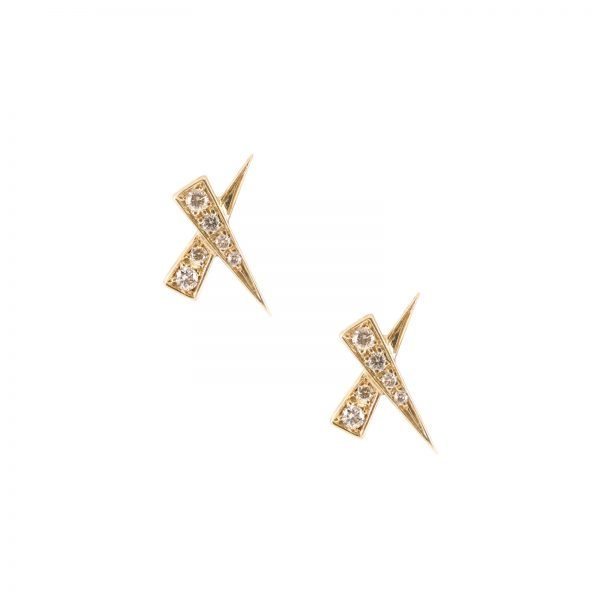 Kiss Diamond Pave Earrings